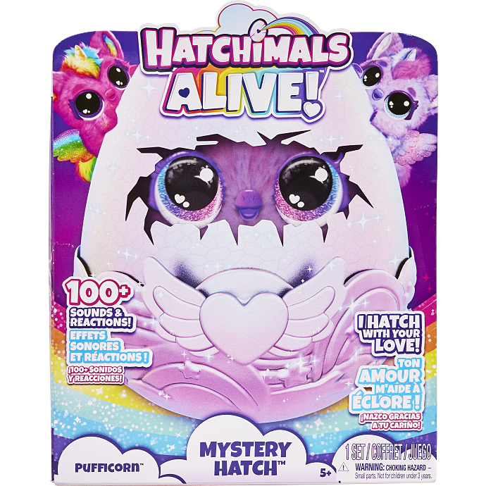 Hatchimals Alive Secret Hatch Pufficorn - flere varianter - assorteret