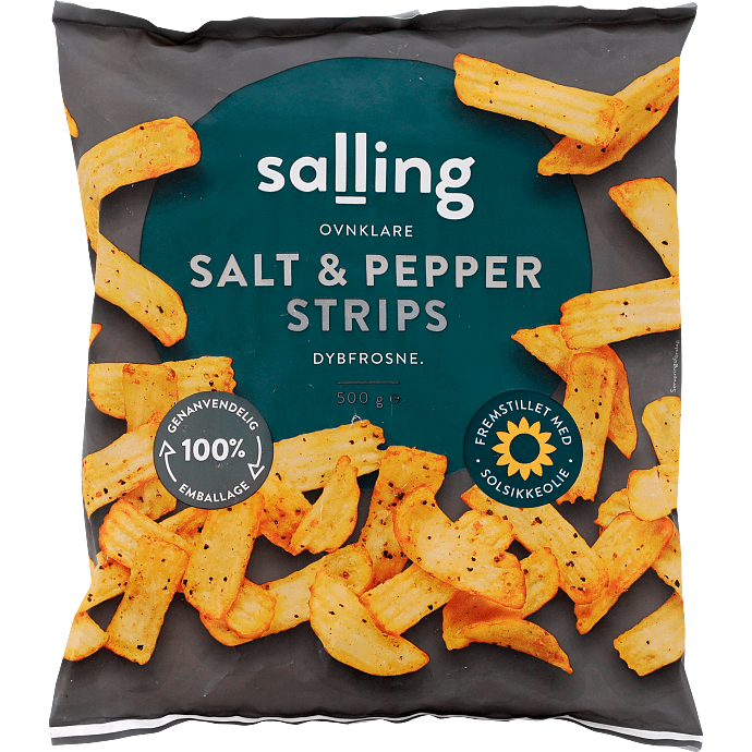 Pommes frites m. salt og peber