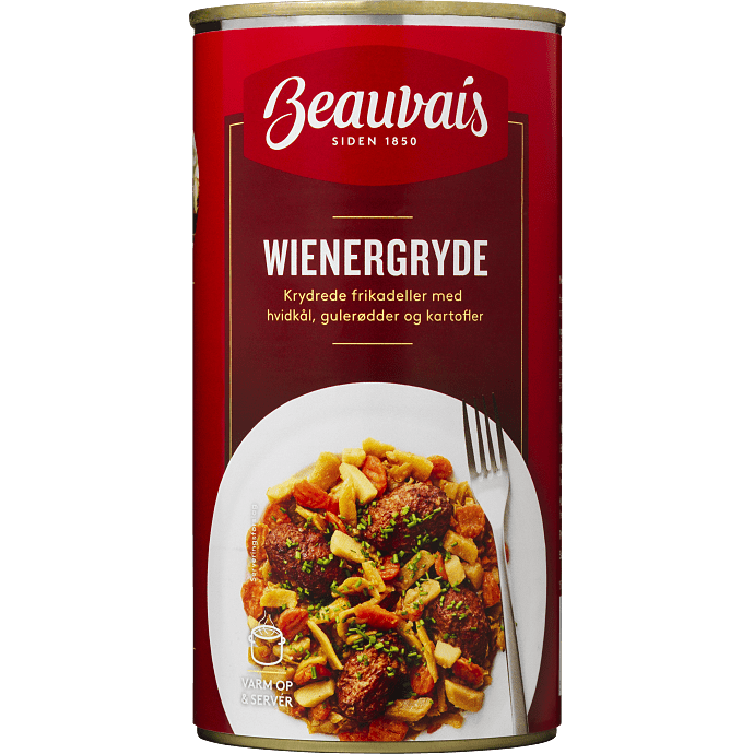 Wienergryde m. frikadeller, hvidkål, gulerødder og kartofler