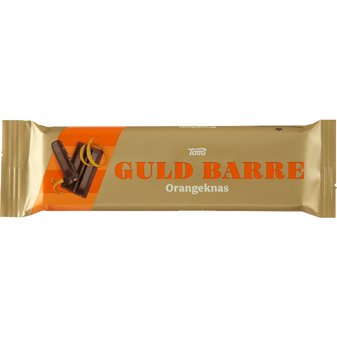 Mælkechokolade m. orangeknas
