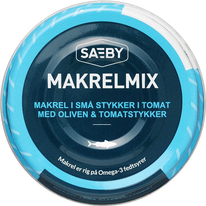 Findelt makrel i tomat m. oliven og tomatstykker