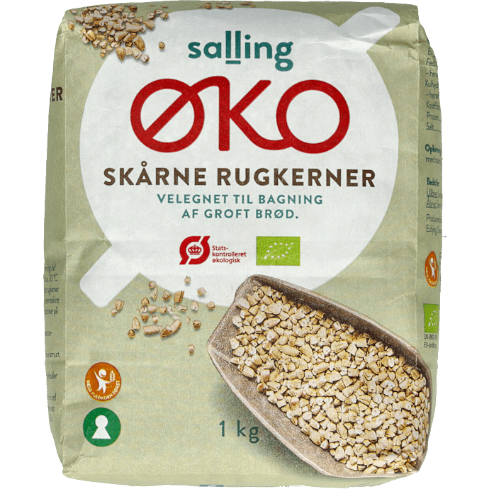 Skårne rugkerner øko