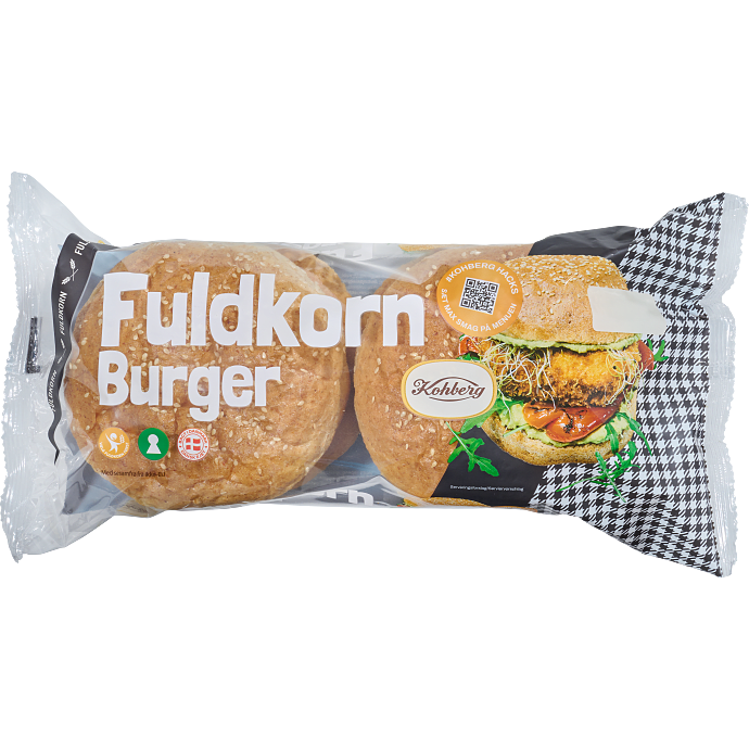 Fuldkornsburgerboller