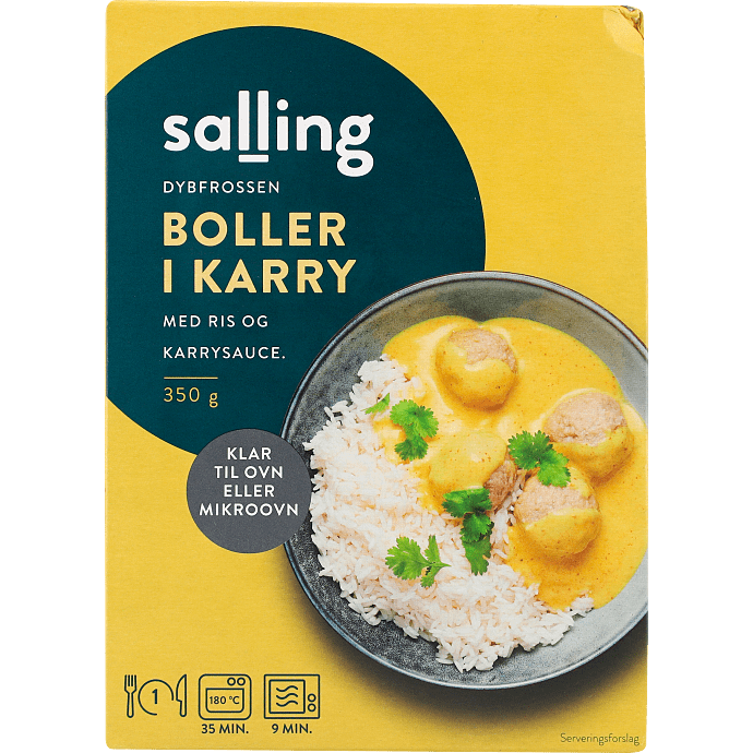 Boller i karry m. ris