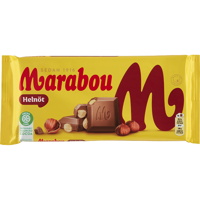 Mælkechokolade m. hasselnødder