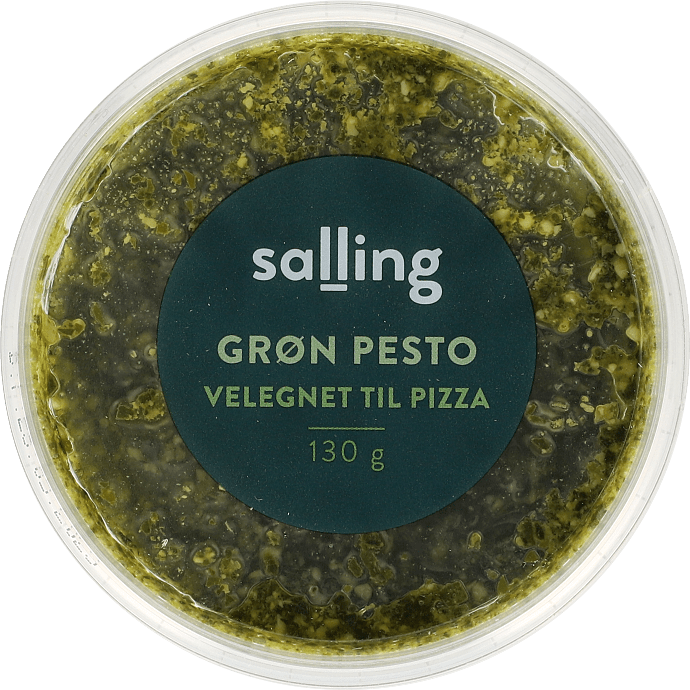 Grøn pesto m. basilikum, persille og Grana Padano