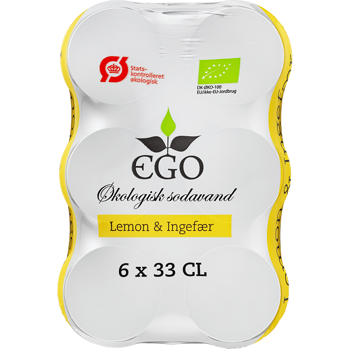 Sodavand m. citron- og ingefærsmag øko