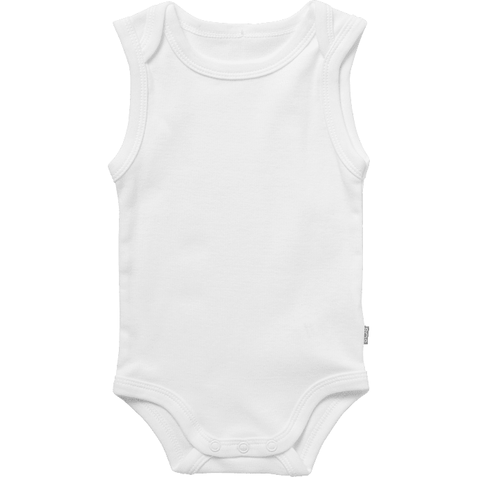 808 baby body str. 80 - hvid