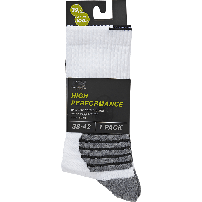 Performance Nation high-performance strømper str. 38/42 - hvid