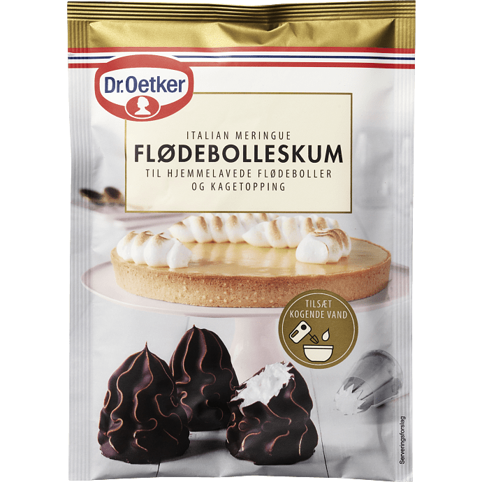 Flødebolleskum pulver