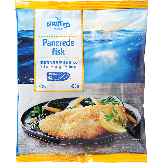 Panerede fiskefileter