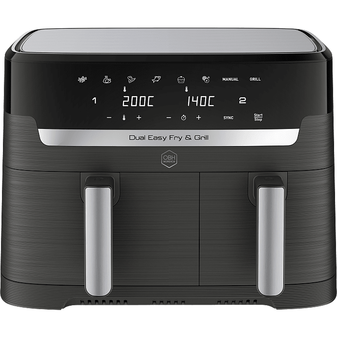 OBH Dual Easy Airfryer og grill 5,2 liter + 3,1 liter