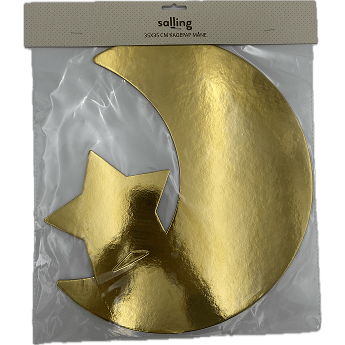 EID og Ramadan kagepap 35x35 cm - guld