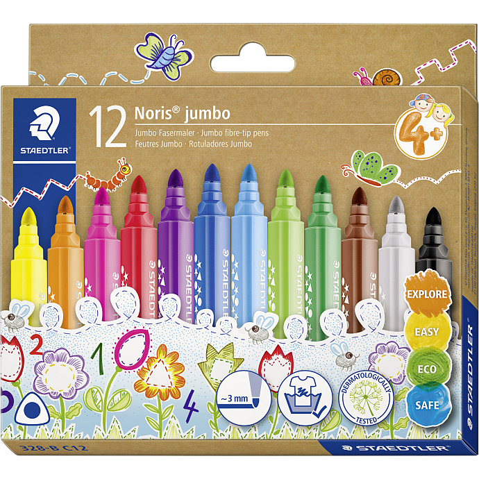 Staedtler noris junior jumbo børnetusser 12-pak