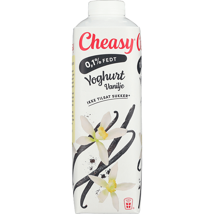 Yoghurt m. vanilje 0,1% fedt u. tilsat sukker