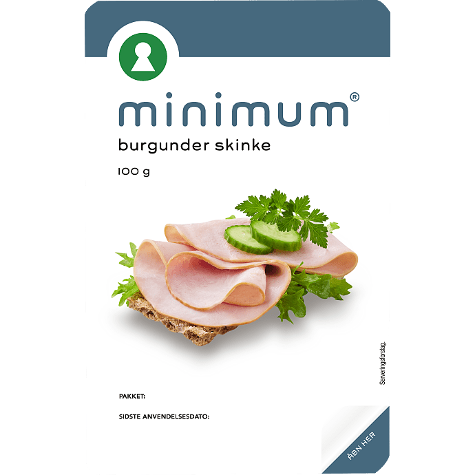 Burgunderskinke i skiver