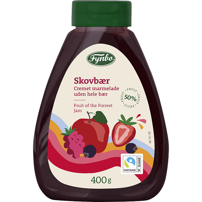 Cremet skovbærmarmelade squeezer
