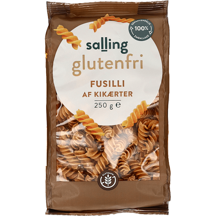 Fusilli af kikærter glutenfri