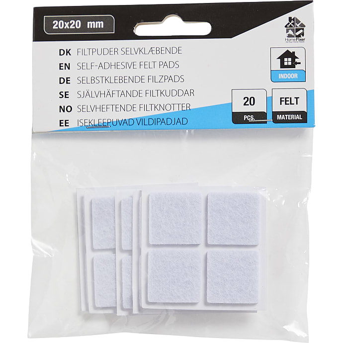 HomeFixer filtpuder 20x20 mm 20 stk