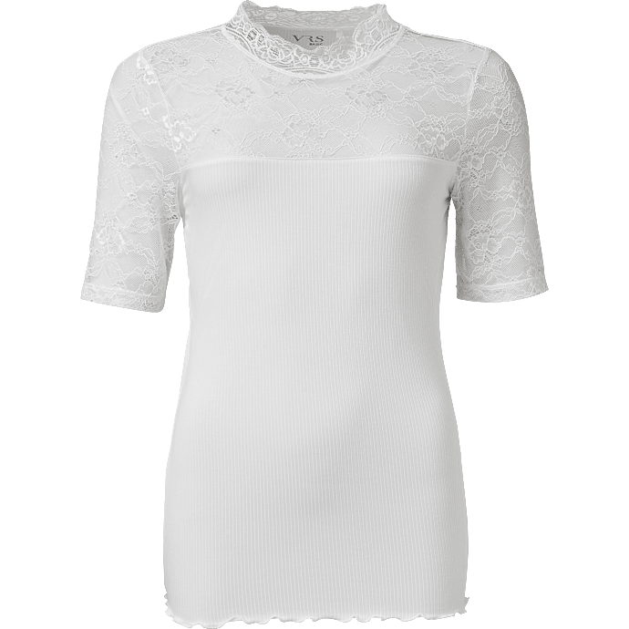 VRS dame blonde T-shirt str. S - råhvid