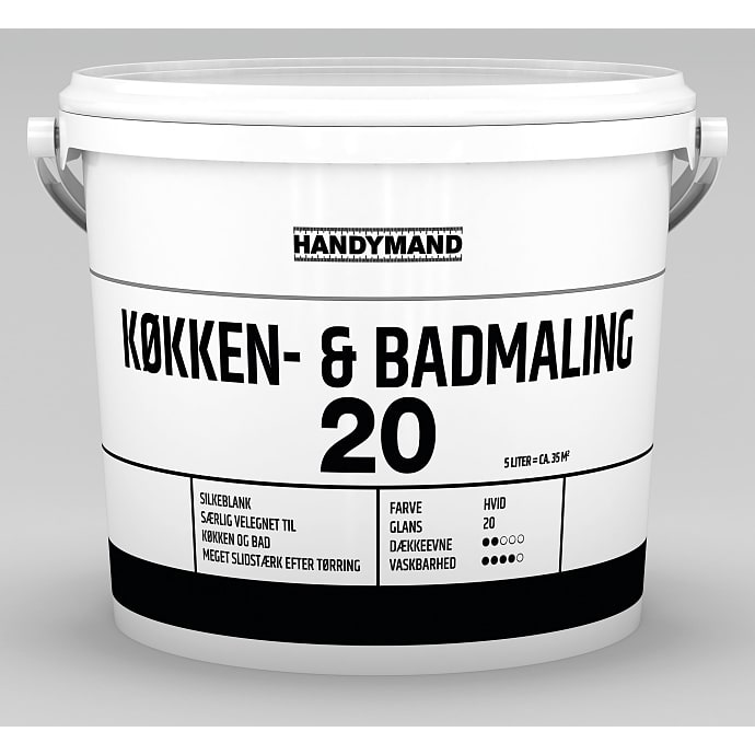 Handymand vægmaling glans 20 5 liter
