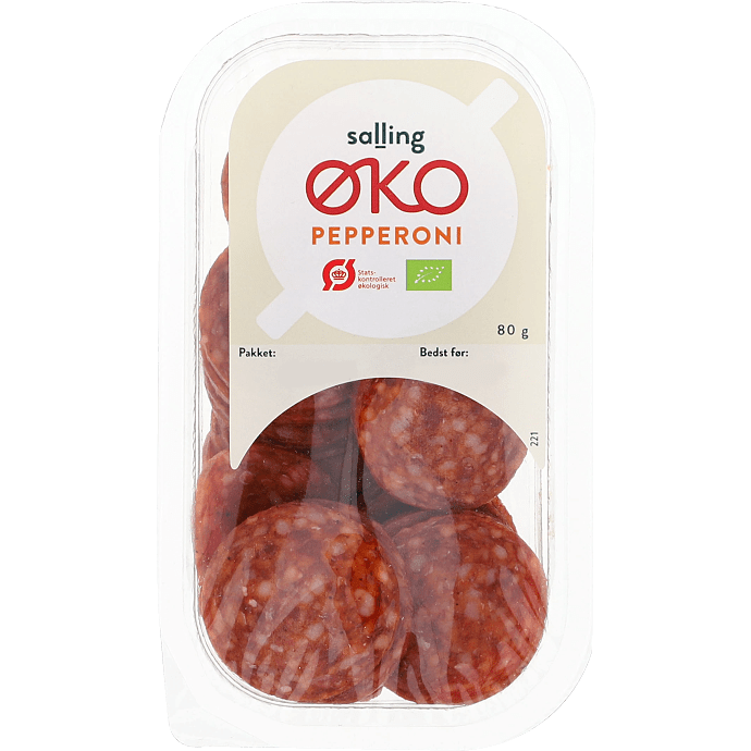 Pepperoni i skiver øko