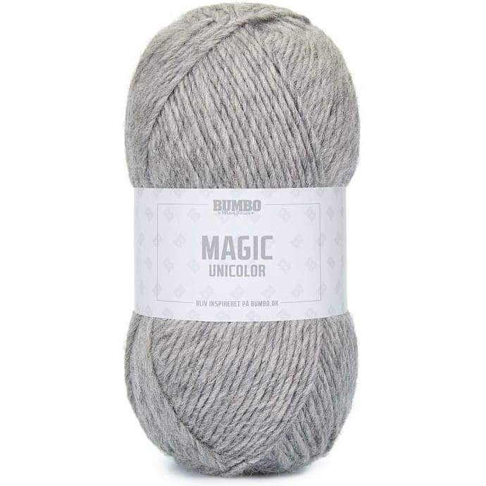 Bumbo Magic Uldgarn - Lysgrå 002