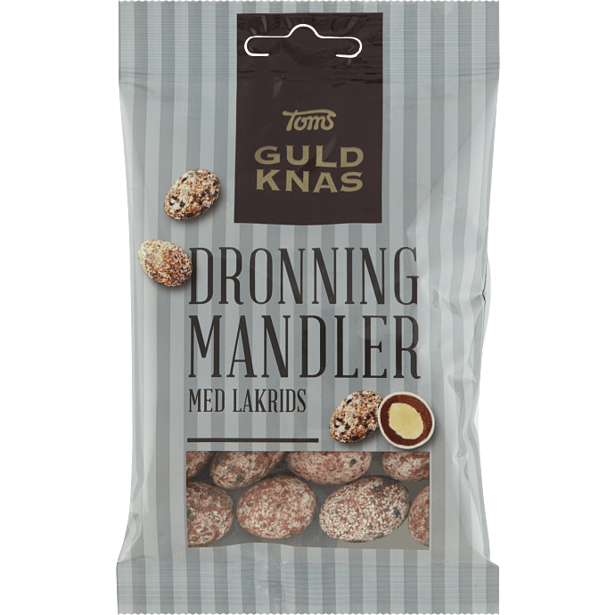 Mandler m. mælkechokolade, lakrids og sukkerskal