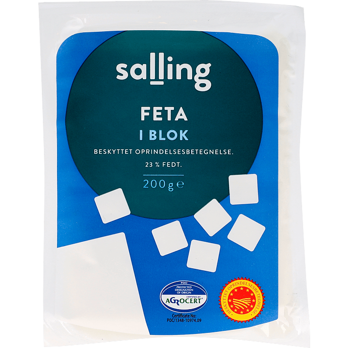 Fetaost i blok 23% fedt