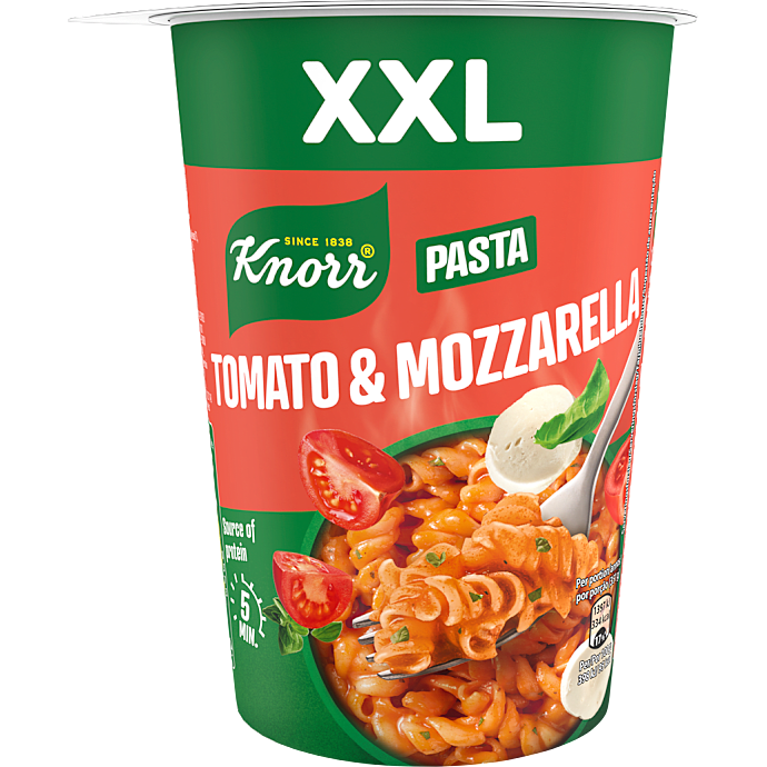 Pasta m. tomat og mozzarella