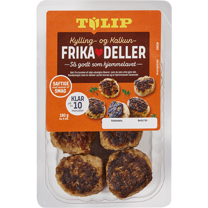 Frikadeller m. kylling og kalkun
