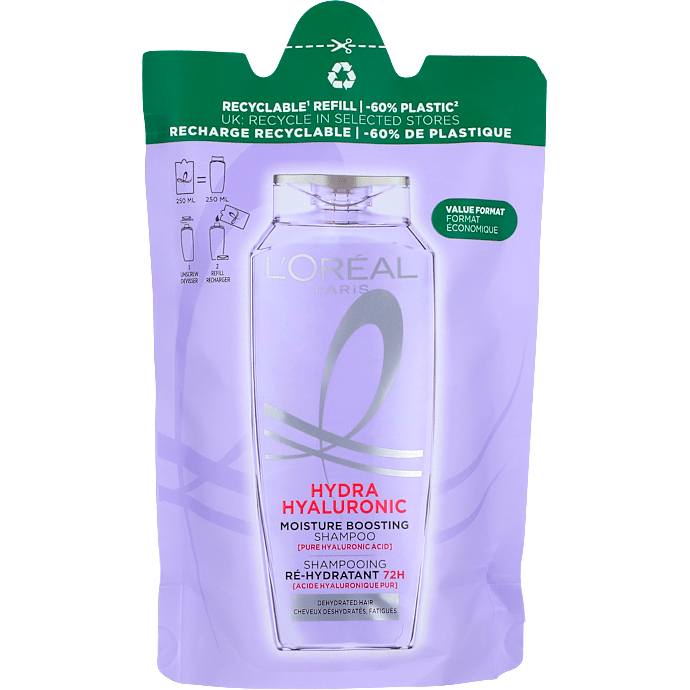 Moisture Boosting shampoo m. hyaluronsyre tørt hår refill
