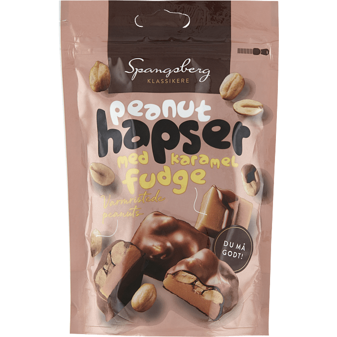 Peanuthapser m. karamel fudge