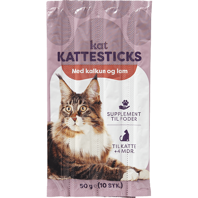 Kattesticks m. lam og kalkun