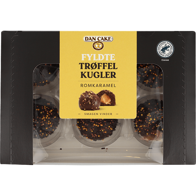 Trøffelkugler m. romkaramel