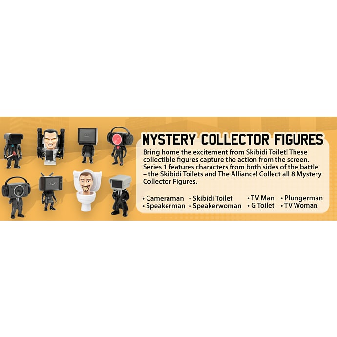 Skibidi toilet mystery figurer Coll serien - flere varianter - assorteret