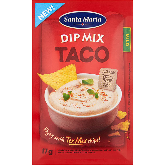 Dipmix m. tacokrydderier mild
