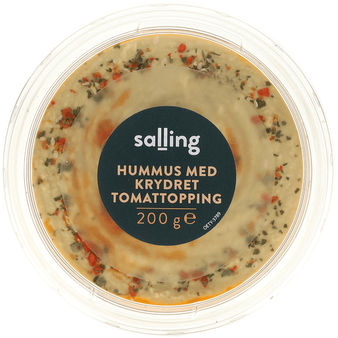 Hummus m. semitørret tomat pasta