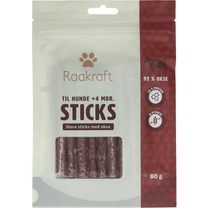 Snackstænger m. okse