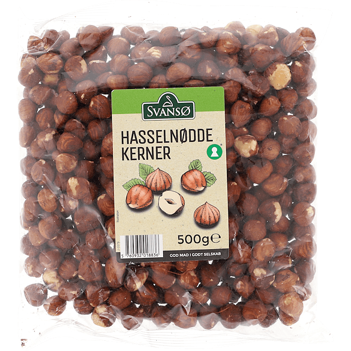 Hasselnøddekerner