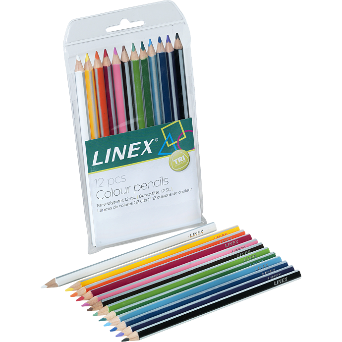 Linex CPL Jumbo farveblyanter 12 stk.