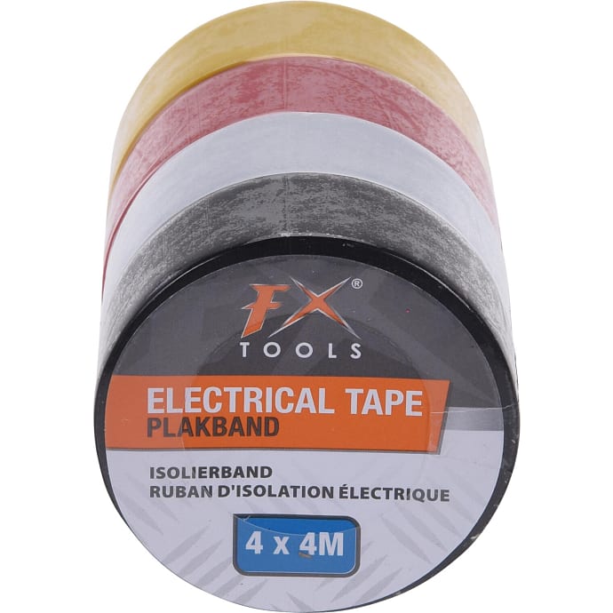 Isoleringstape 19 mm x 4 meter - 4-pak