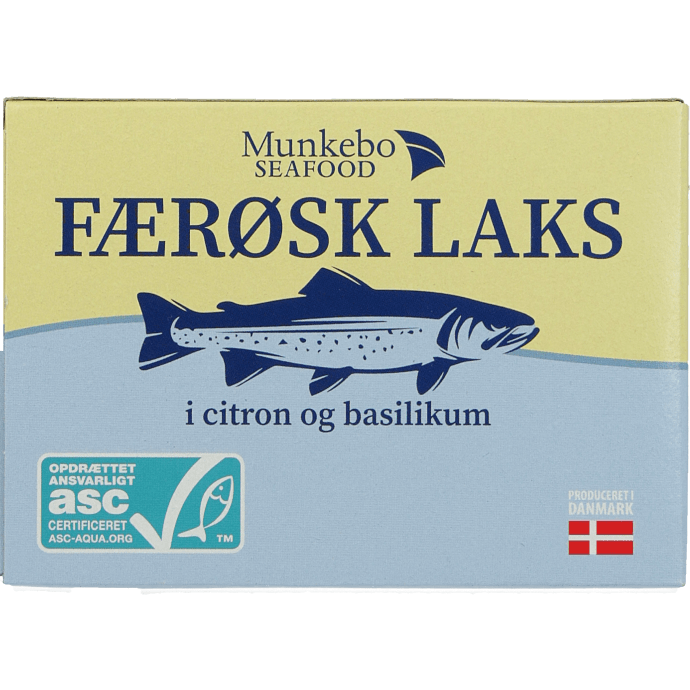 Laks m. citron og basilikum