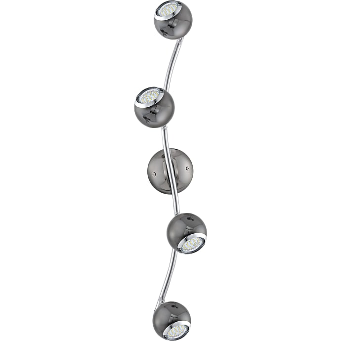 Bimeda LED 4-spotskinne - sort/krom