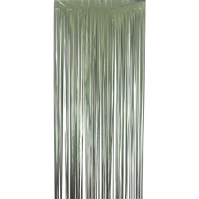 Salling lamettagardin 90x250 cm - mat grøn
