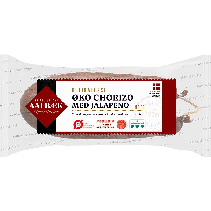 Chorizo m. jalapeño stærk øko