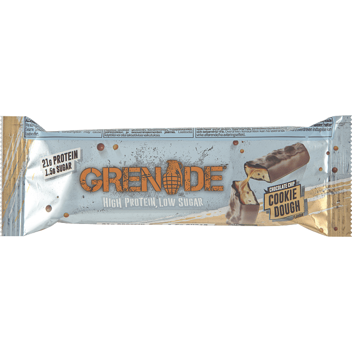 Proteinbar m. chokolade og cookie dough smag