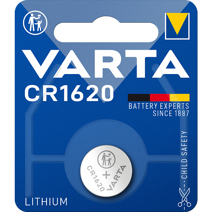 Varta cr 1620 button cell battery