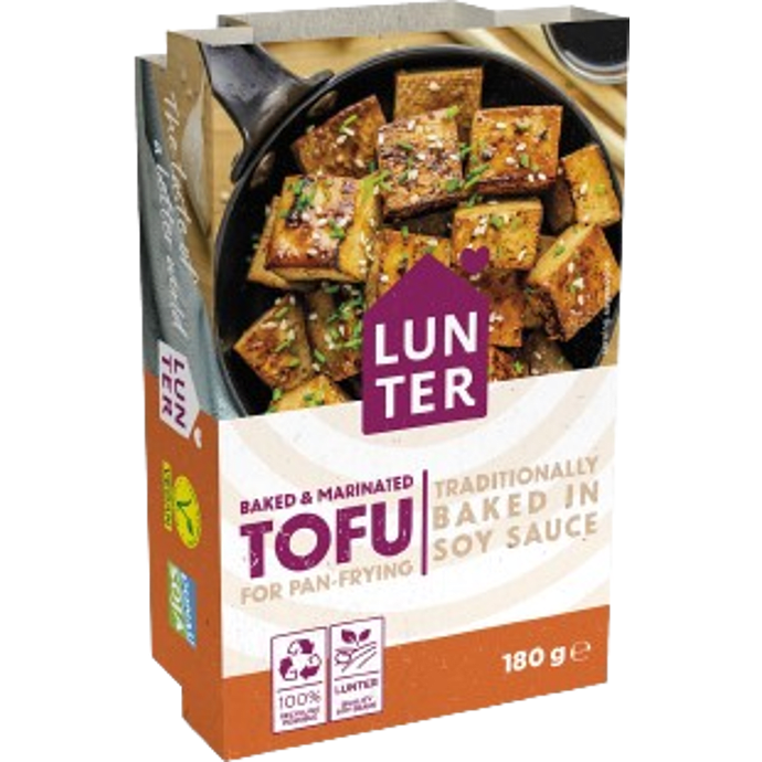 Marineret tofu m. hvidløgspulver og krydderurter