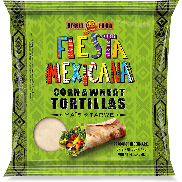 Majs- og hvedetortillas
